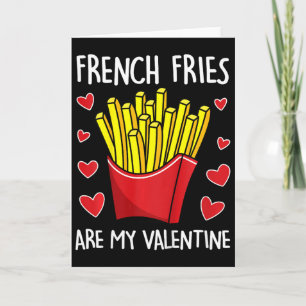 Kids Pommes Frites sind mein Valentinstag Männer J Karte