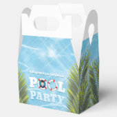 Kids Pool Gastgeschenk Box - Danke, Geschenk Geschenkschachtel (Geöffnet)