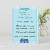 Kids Pool Party Einladungen (Stehend Vorderseite)