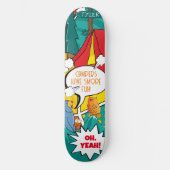 Kid's Pop Art Summer Camp Skateboard (Vorderseite)