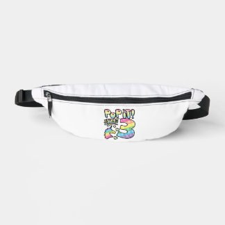 Kids Pop It 3. Geburtstag Mädchen 3 Jahre alt Fidg Bauchtasche