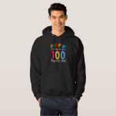 Kids Poppin My Way Through Happy 100 Days of Schoo Hoodie (Vorne ganz)