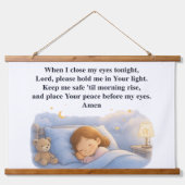 Kids Prayer Wandteppich Mit Holzrahmen (Vorderseite 3)