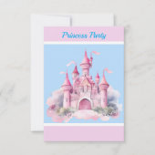 Kids Princess Party Dankeschön Card Dankeskarte (Vorderseite)
