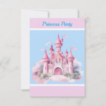Kids Princess Party Dankeschön Card
