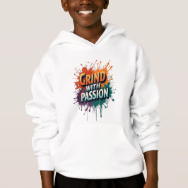 Kids Pullover Hoody - Motivat "Grind with Passion"