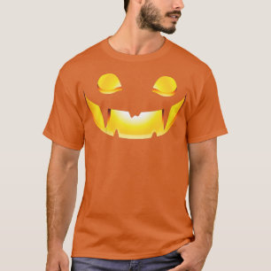 Kids Pumpkin Face Funny Happy Vintager Jack von La T-Shirt