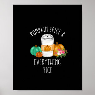 Kids Pumpkin Gewürz und alles Nötige Kleinkind Gir Poster
