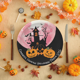 Kids Pumpkin Halloween Papierplatte Pappteller