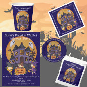 Kids Pumpkin Hexen Halloween-Party Banner