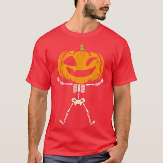 Kids Pumpkin Skeleton Niedlich Spooky Kleinkind Bo T-Shirt