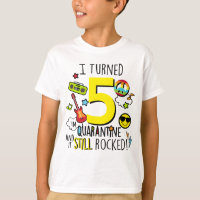 Kids Quarantine Birthday Shirt Boys Quarantine