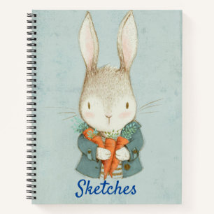 Kids Rabbit Sketch Notizblock
