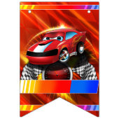 Kids Race Car Party Bunting Wimpelkette (Erste Fahne)