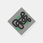 Kids Race Track Cars Trucks Name Fun Serviette (Ecke)