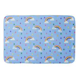 Kids Rainbow Raindrops Muster Niedlich Badematte