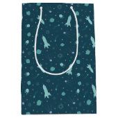 Kids-Raketenschiff auf Weltraumreisen Saturn-Plane Mittlere Geschenktüte (Vorderseite)