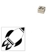 Kids-Raketenschiff Weltraum Niedlich Gummistempel (Stempel)