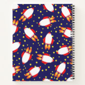 Kids-Raketenschiff Weltraum Niedlich Notizblock (Rückseite)