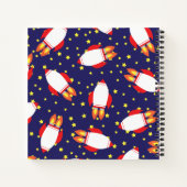 Kids-Raketenschiff Weltraum Niedlich Notizblock (Rückseite)