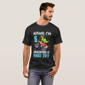 Kids Rawr I'm 5 Crushing It Since 2017 Monster Tru T-Shirt (Vorne ganz)