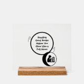 Kids Reading Acrylic Sign Acrylschild (Vorderseite)