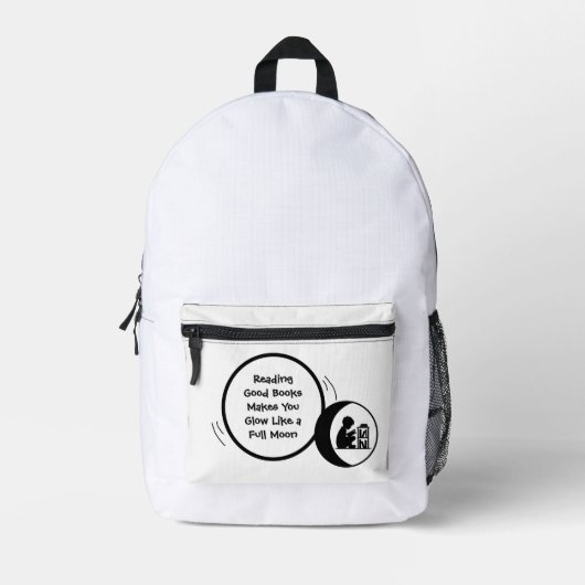 Kids Reading Backpack Bedruckter Rucksack (Vorderseite)