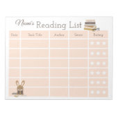 Kids Reading List Books Editor Notizblock (Vorderseite)