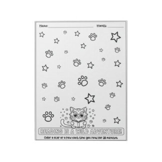 Kids Reading Log, Homeschool Reading Books Notizblock