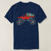 Kids Red Monster Truck Eggs Easter Egg Hunting Boy T-Shirt (Design vorne)
