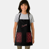 Kids Red Tatreez Schürze (Insitu)