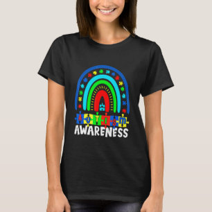 Kids Regenbogen-Puzzleteil Autism Awareness Autist T-Shirt