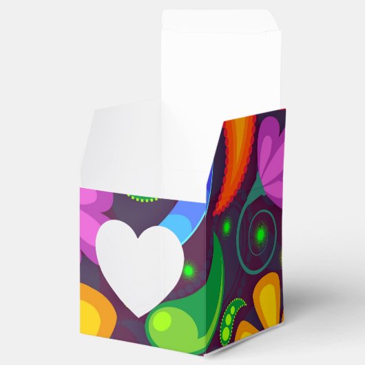 Kids Regenbogenfarbe abstrakt Geschenkschachtel (Geöffnet)