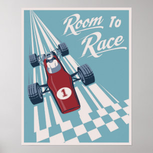 Kid's Rennposter Poster