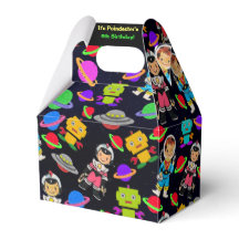 Kids Retro Astronauten und Roboter Personalisiert