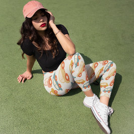 Kids Retro Cars Capri Leggings