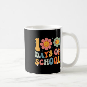 Kids Retro Groovy 100 Tage glücklich 100 Tage Scho Kaffeetasse