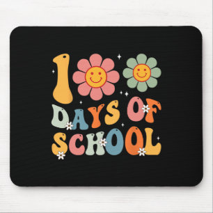 Kids Retro Groovy 100 Tage glücklich 100 Tage Scho Mousepad