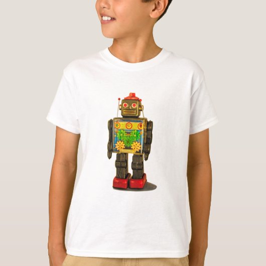 KIDS RETRO ROBOT T - SHIRT (Vorderseite)