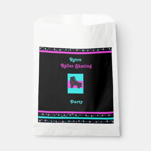 Kids Retro Roller Skaten Gastgeschenk Bag Geschenktütchen (Vorderseite)