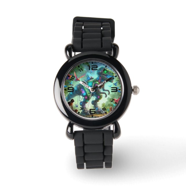 Kids Robot Dinosaur Watch Armbanduhr (Vorderseite)