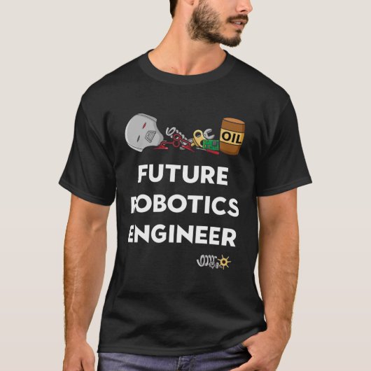 Kids Robot Future Robotics Engineer T-Shirt (Vorderseite)