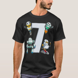 Kids Roboter 7. Geburtstag Kids Robotic Science Gi T-Shirt