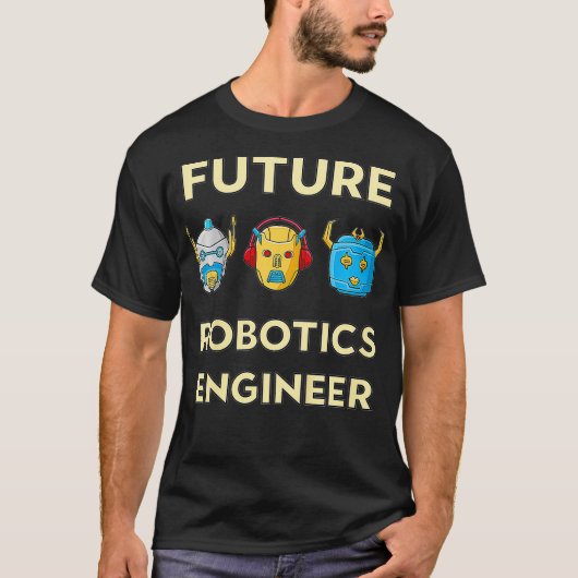 Kids Roboter für Kids Future Robotics Engineer T-Shirt (Vorderseite)