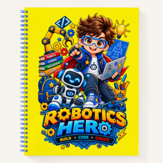 Kids Robotics Hero STEM Robot Notizbuch