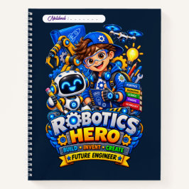 Kids Robotik-Notizbuch | Zukünftiger Ingenieur Notizblock