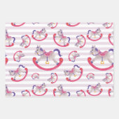 Kid's rockendes Pferdemuster Geschenkpapier Set (Vorderseite 2)