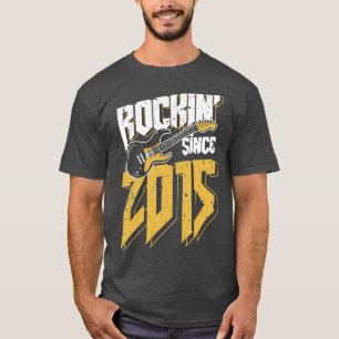 Kids Rockin' Seit 2015 Vintag Rock Music Fan 7. T-Shirt