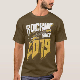 Kids Rockin' Seit 2019 Vintag Rock Music Fan 3. T-Shirt