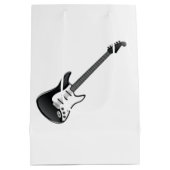 Kids 🎸 🤣 Rockstar Birthday Gitarre Funky Fun Mittlere Geschenktüte (Rückseite)